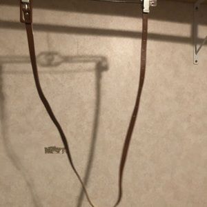 Women’s brown skinny belt